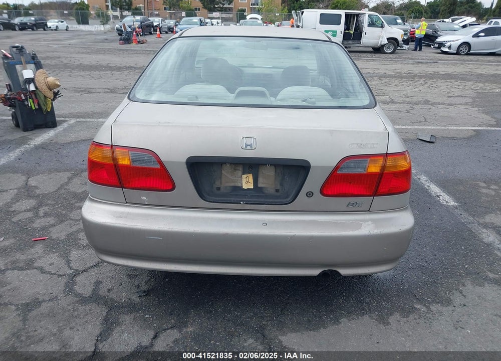 2000 HONDA CIVIC DX VIN: 1HGEJ6625YL058339