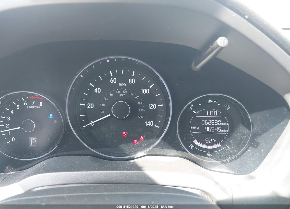 2018 HONDA HR-V LX VIN: 3CZRU5H36JM719592