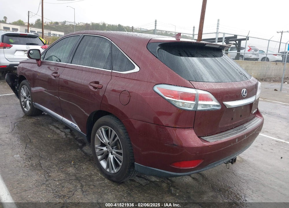 2013 LEXUS RX 450H VIN: JTJZB1BA7D2409309