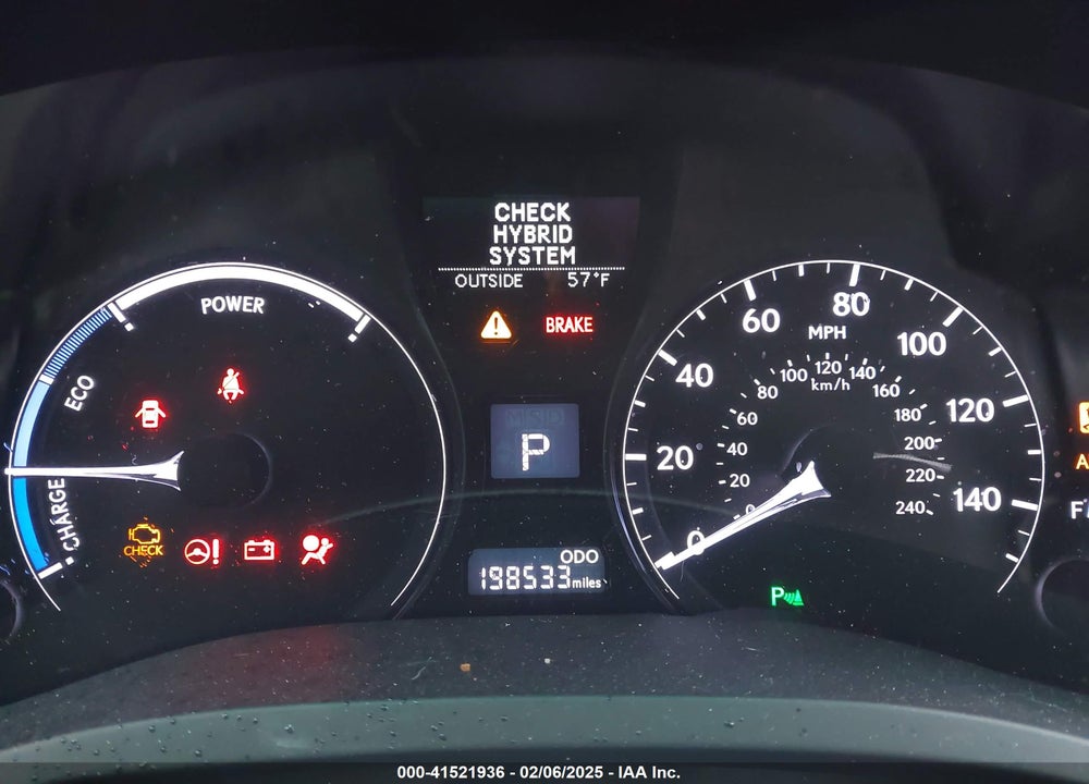2013 LEXUS RX 450H VIN: JTJZB1BA7D2409309