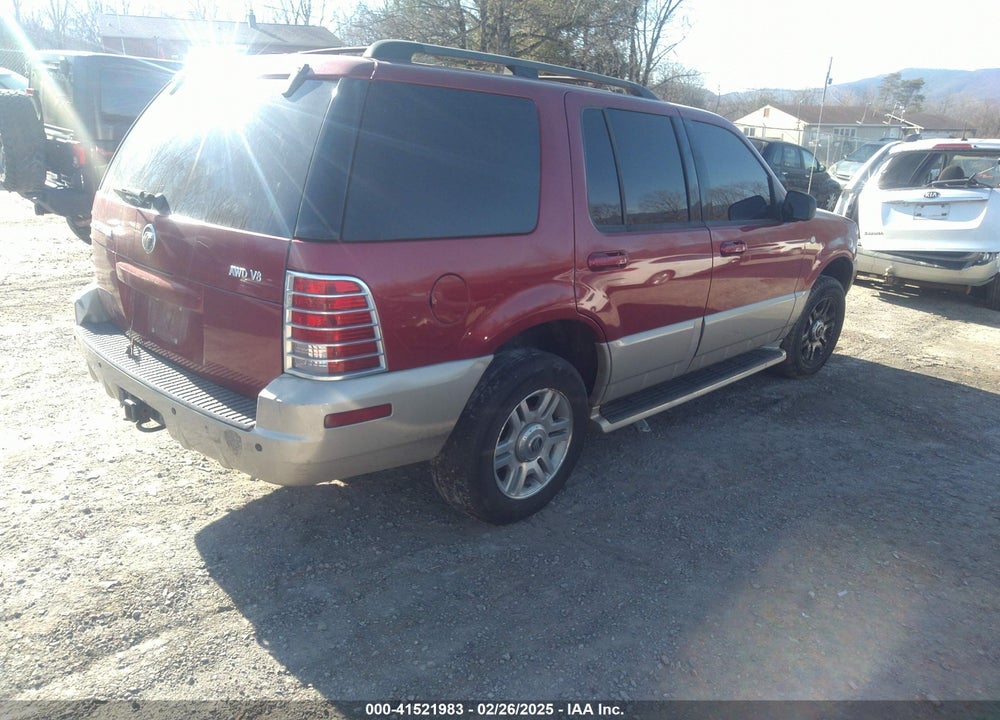 2004 MERCURY MOUNTAINEER VIN: 4M2ZU86W24ZJ33991