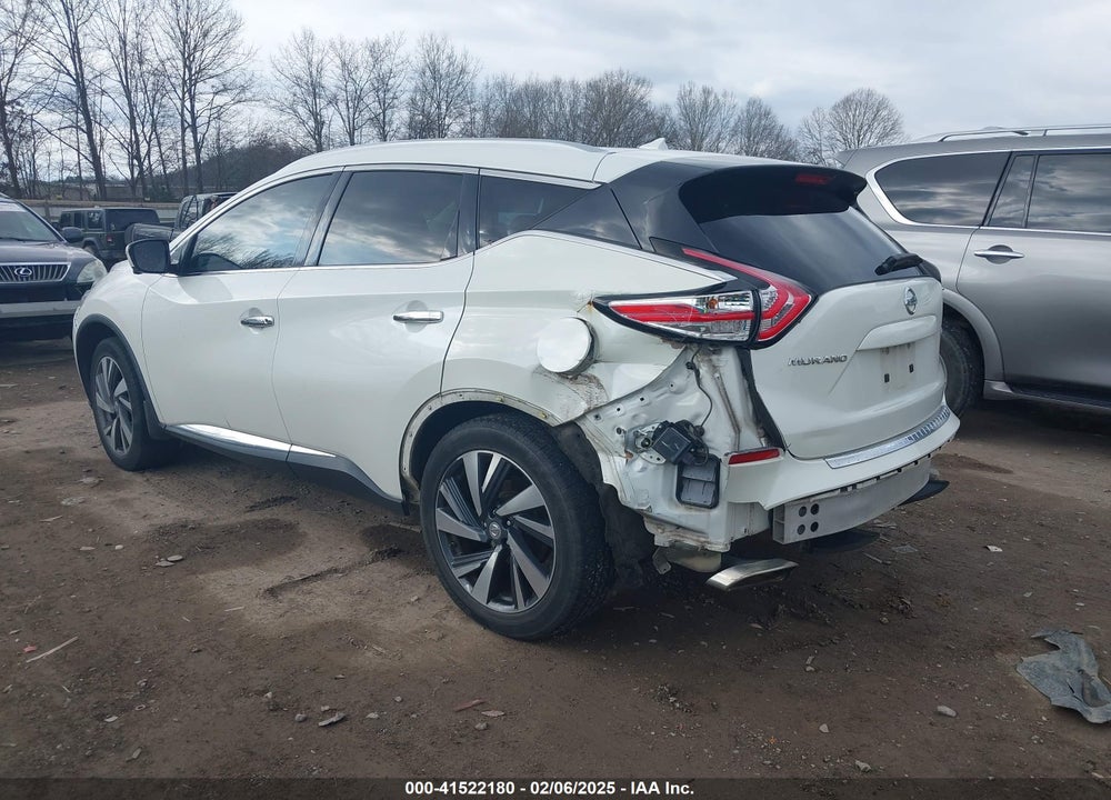 2015 NISSAN MURANO PLATINUM VIN: 5N1AZ2MG3FN236940