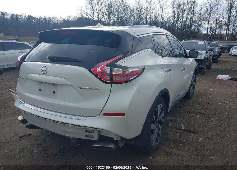 2015 NISSAN MURANO PLATINUM VIN: 5N1AZ2MG3FN236940