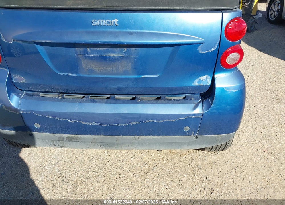 2008 SMART FORTWO PASSION VIN: WMEEK31X18K102423