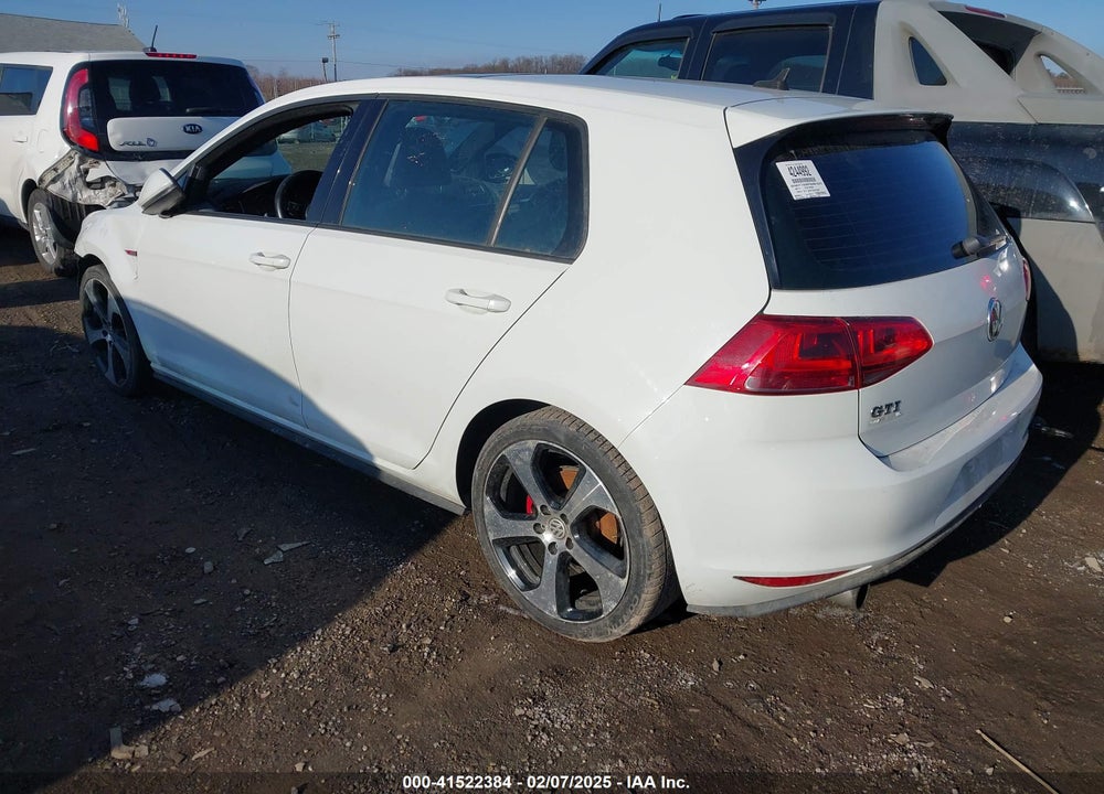 2015 VOLKSWAGEN GOLF GTI 2.0T AUTOBAHN 4-DOOR VIN: 3VW4T7AU0FM001879