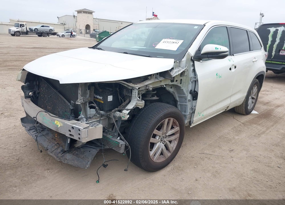 2016 TOYOTA HIGHLANDER VIN: 5TDZKRFH6GS162855