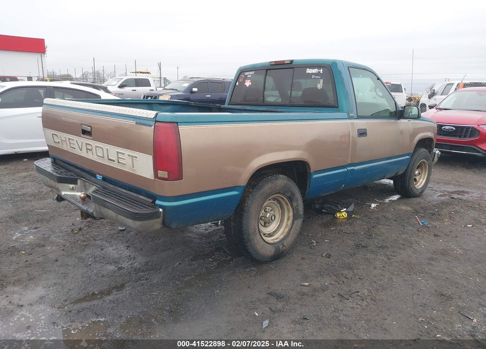 1997 CHEVROLET C1500 FLEETSIDE VIN: 1GCEC14R2VZ125337