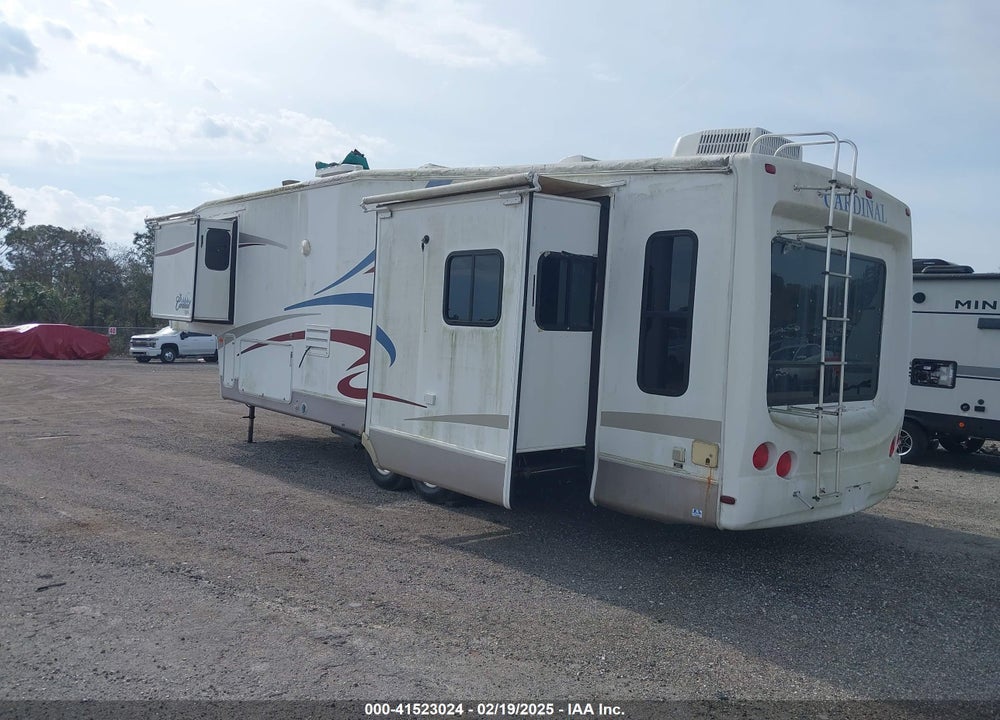 2005 FOREST RIVER CARDINAL TRAVEL TRAILER VIN: 4X4FCAJ265G085068