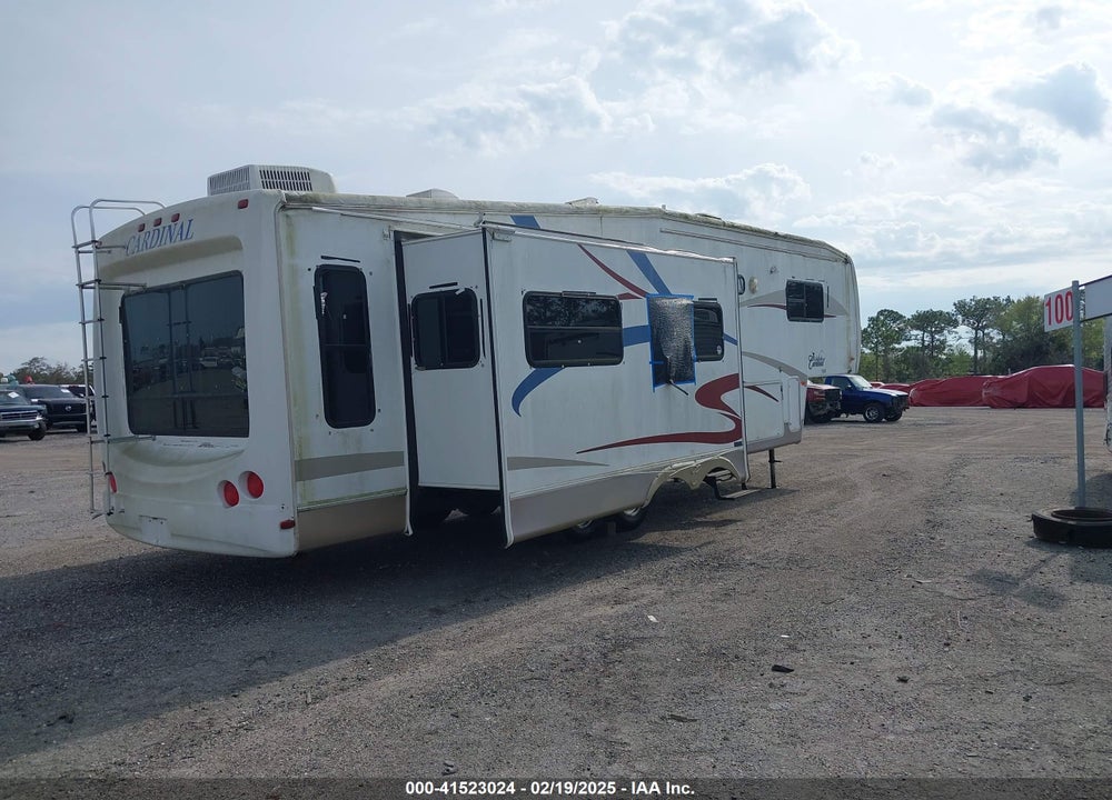 2005 FOREST RIVER CARDINAL TRAVEL TRAILER VIN: 4X4FCAJ265G085068