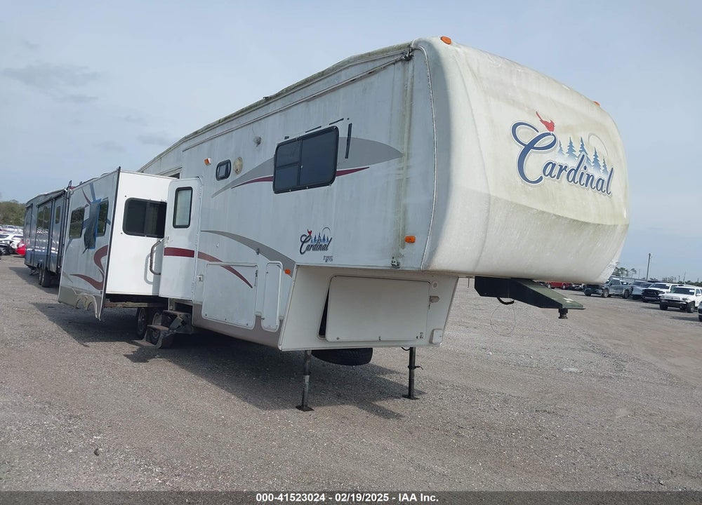 2005 FOREST RIVER CARDINAL TRAVEL TRAILER VIN: 4X4FCAJ265G085068