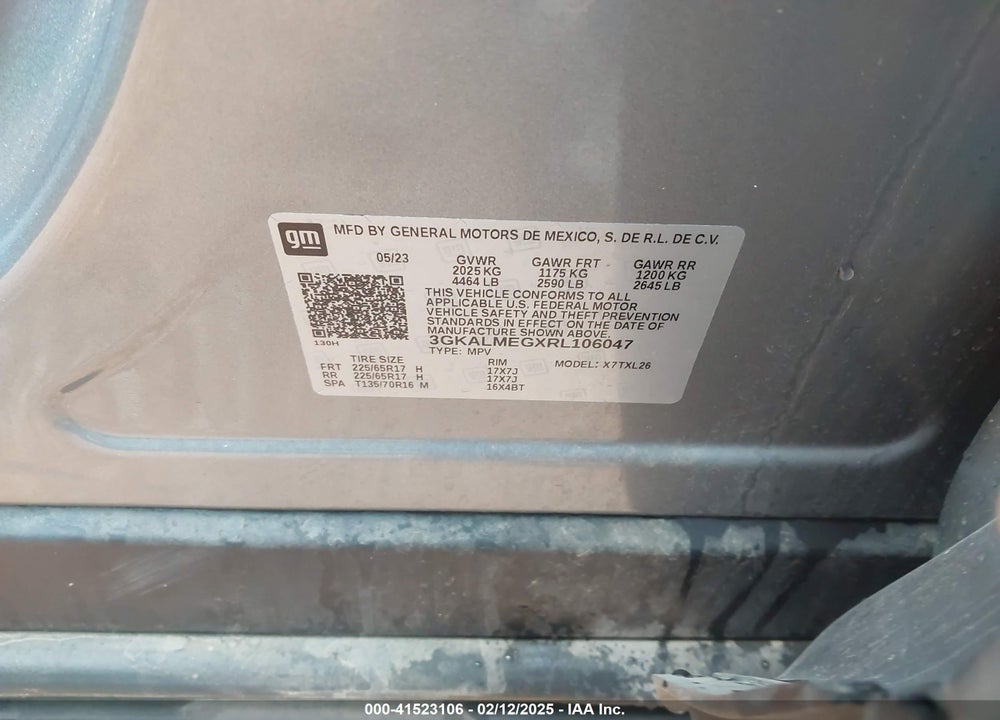 2024 GMC TERRAIN VIN: 3GKALMEGXRL106047