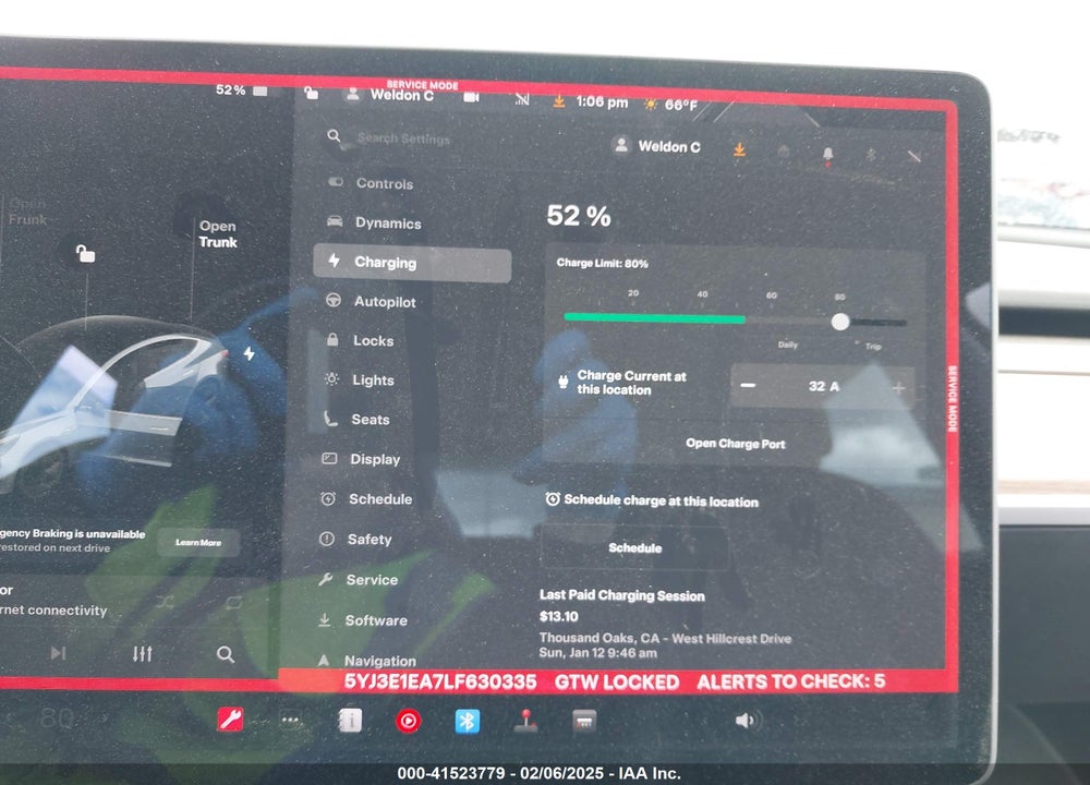 2020 TESLA MODEL 3 VIN: 5YJ3E1EA7LF630335