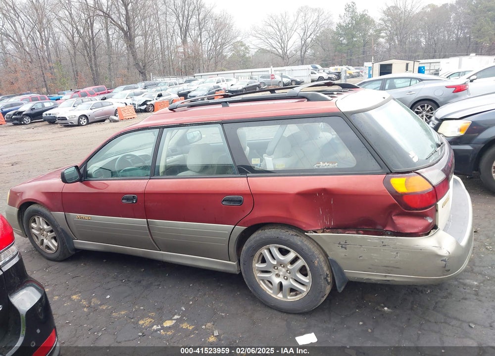 2002 SUBARU OUTBACK VIN: 4S3BH675527620746