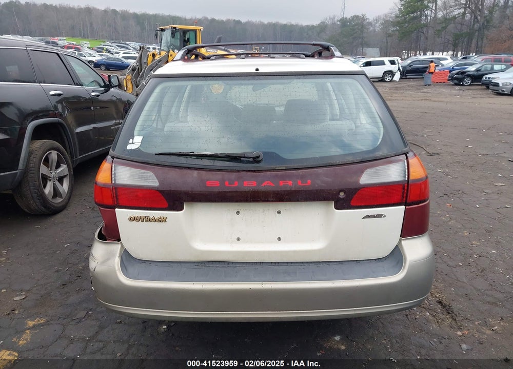 2002 SUBARU OUTBACK VIN: 4S3BH675527620746