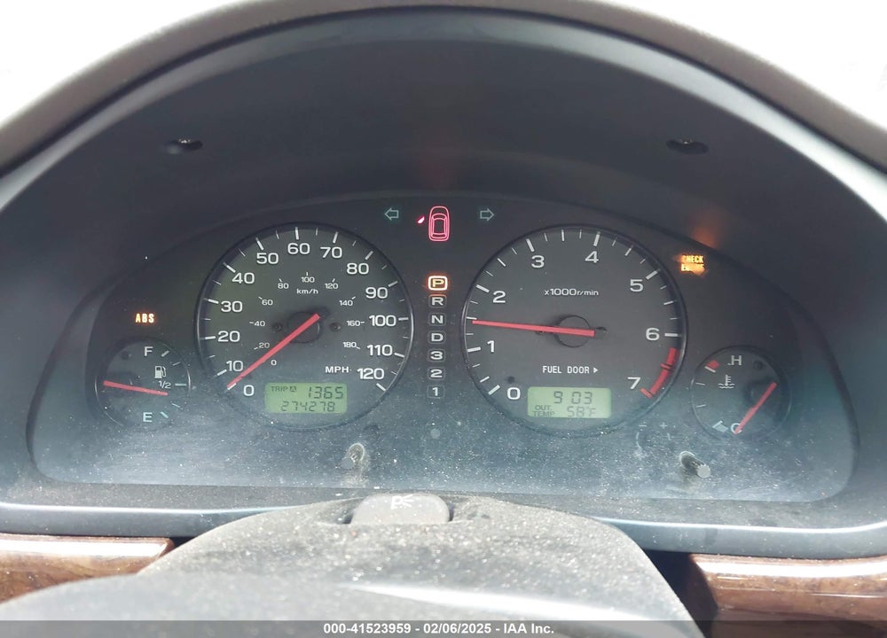 2002 SUBARU OUTBACK VIN: 4S3BH675527620746