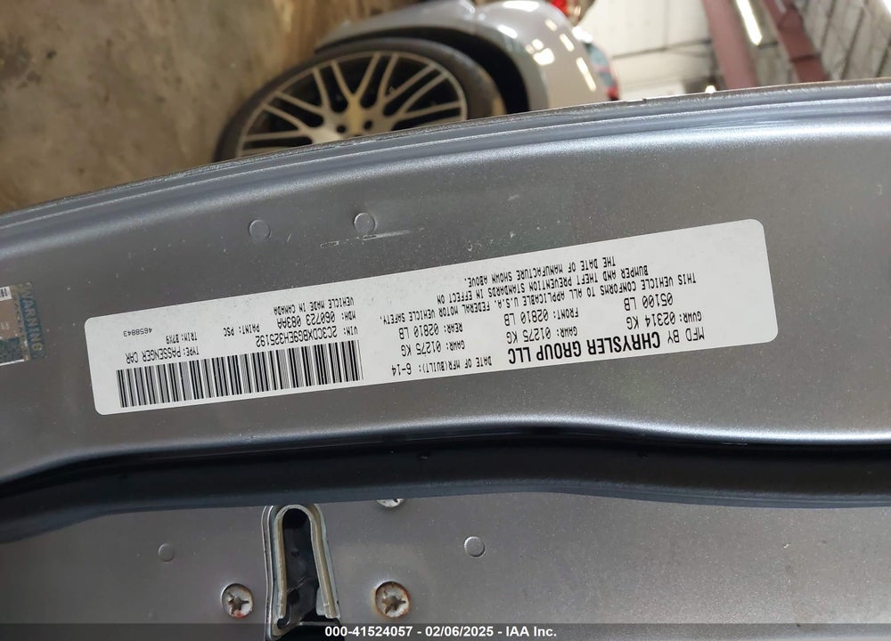 2014 DODGE CHARGER VIN: 2C3CDXBG9EH325192