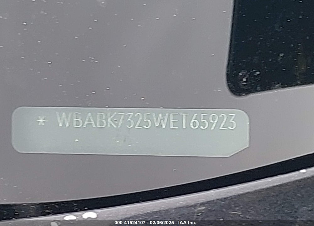 1998 BMW 328IC VIN: WBABK7325WET65923