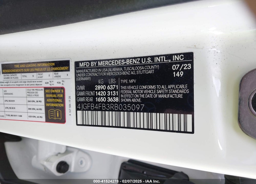 2024 MERCEDES-BENZ GLE 350 4MATIC VIN: 4JGFB4FB3RB035097