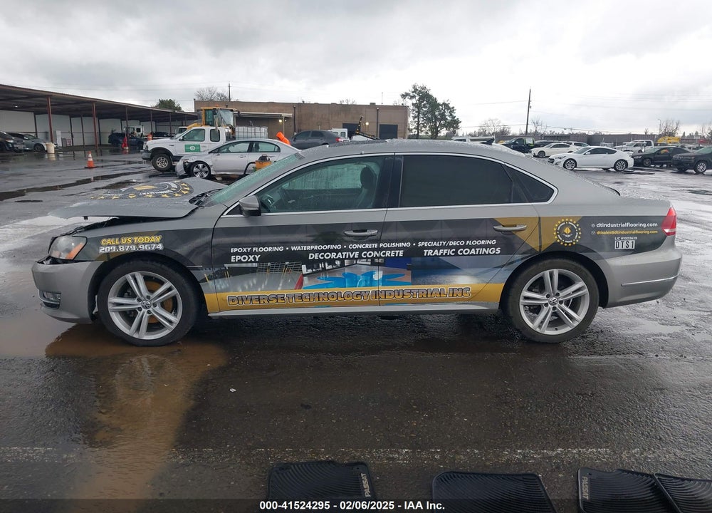 2013 VOLKSWAGEN PASSAT VIN: 1VWCN7A37DC095612