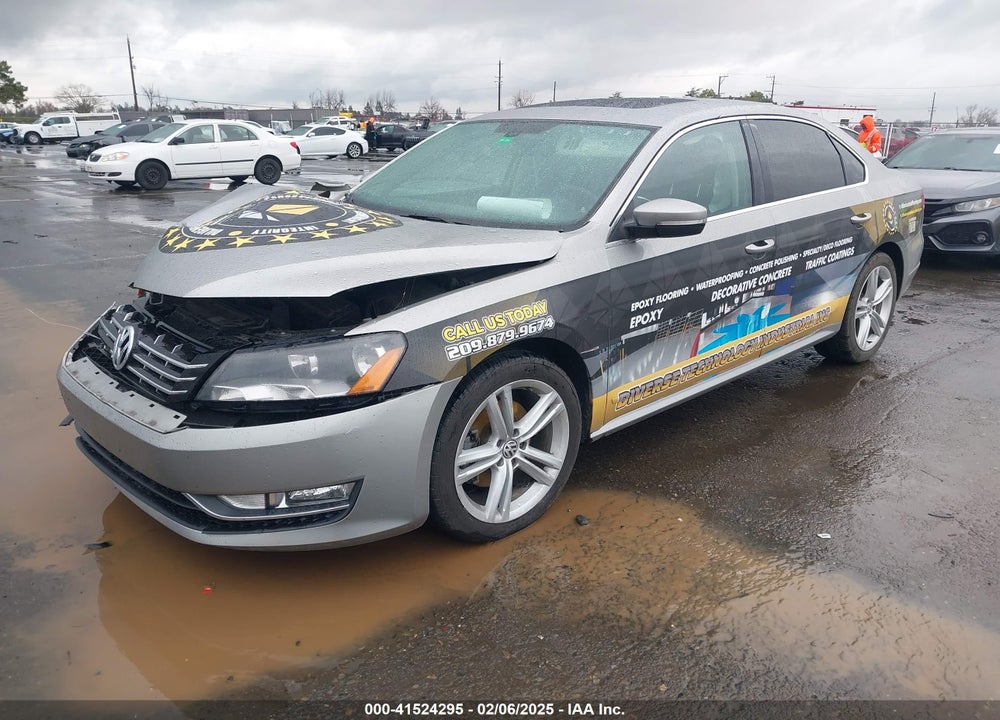 2013 VOLKSWAGEN PASSAT VIN: 1VWCN7A37DC095612