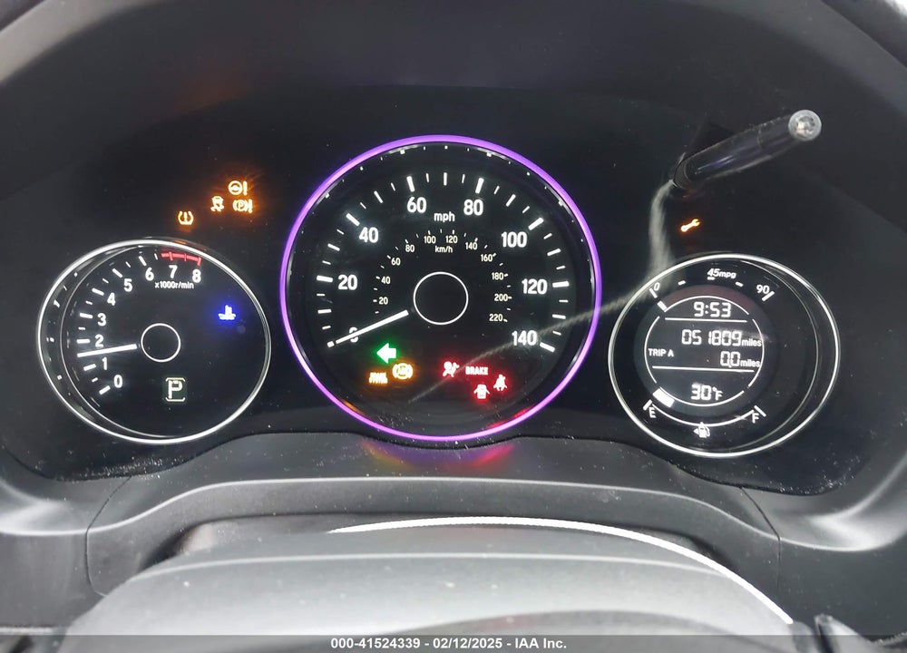 2016 HONDA HR-V VIN: 3CZRU6H32GM736257