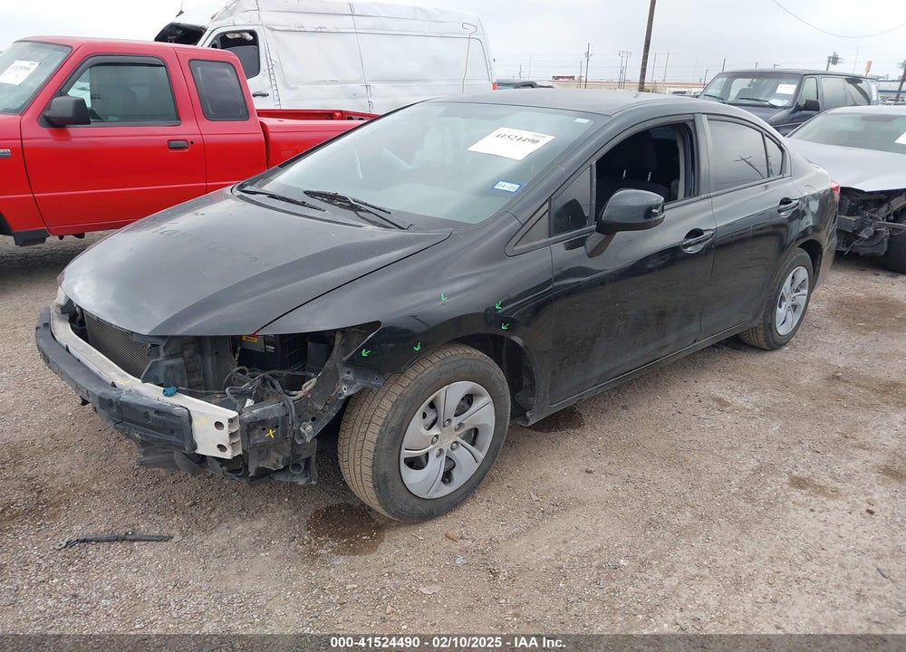 2013 HONDA CIVIC LX VIN: 2HGFB2F52DH576081