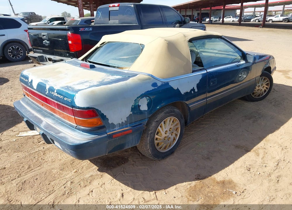 1995 CHRYSLER LEBARON GTC VIN: 1C3EU4531SF507062