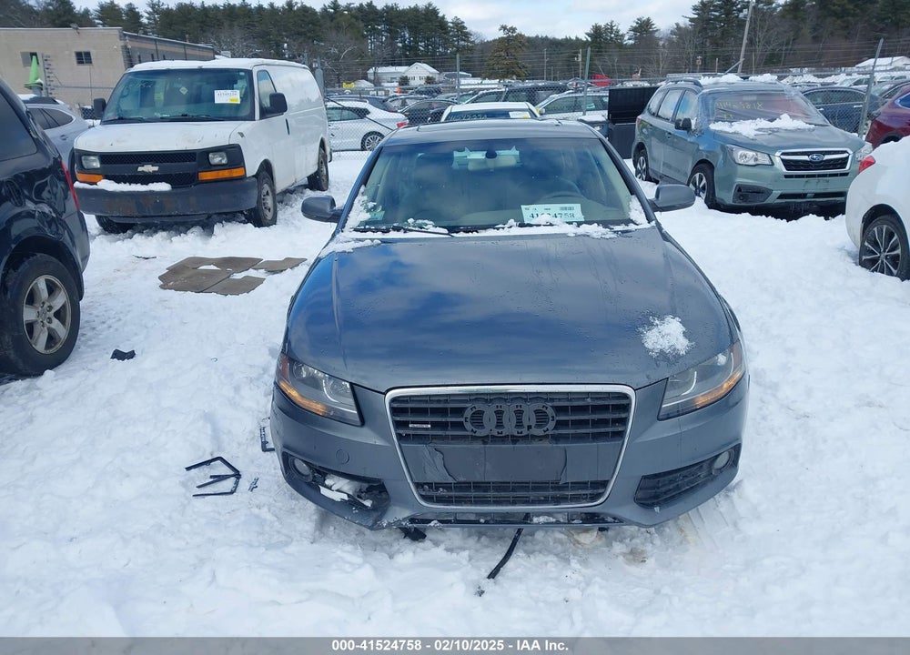 2012 AUDI A4 2.0T PREMIUM VIN: WAUBFAFL5CN019419