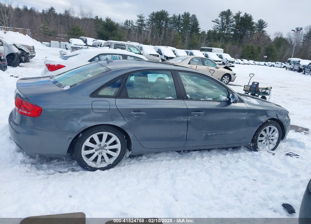 2012 AUDI A4 2.0T PREMIUM VIN: WAUBFAFL5CN019419