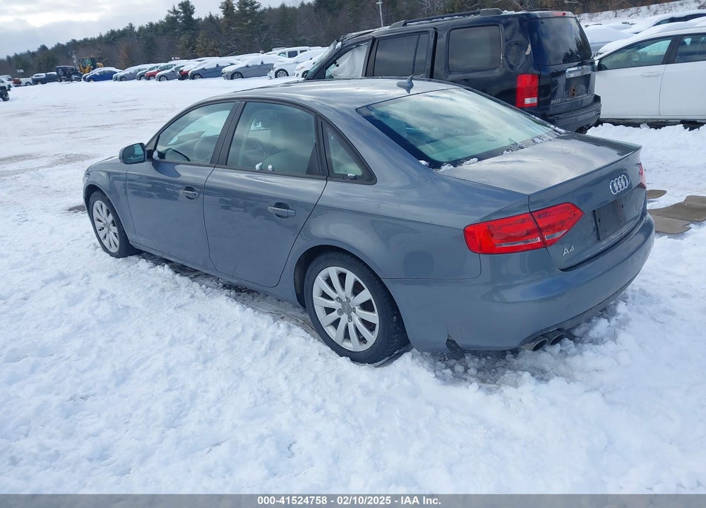 2012 AUDI A4 2.0T PREMIUM VIN: WAUBFAFL5CN019419