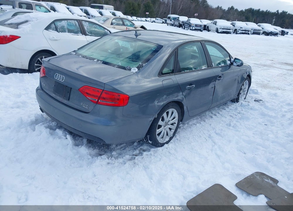 2012 AUDI A4 2.0T PREMIUM VIN: WAUBFAFL5CN019419