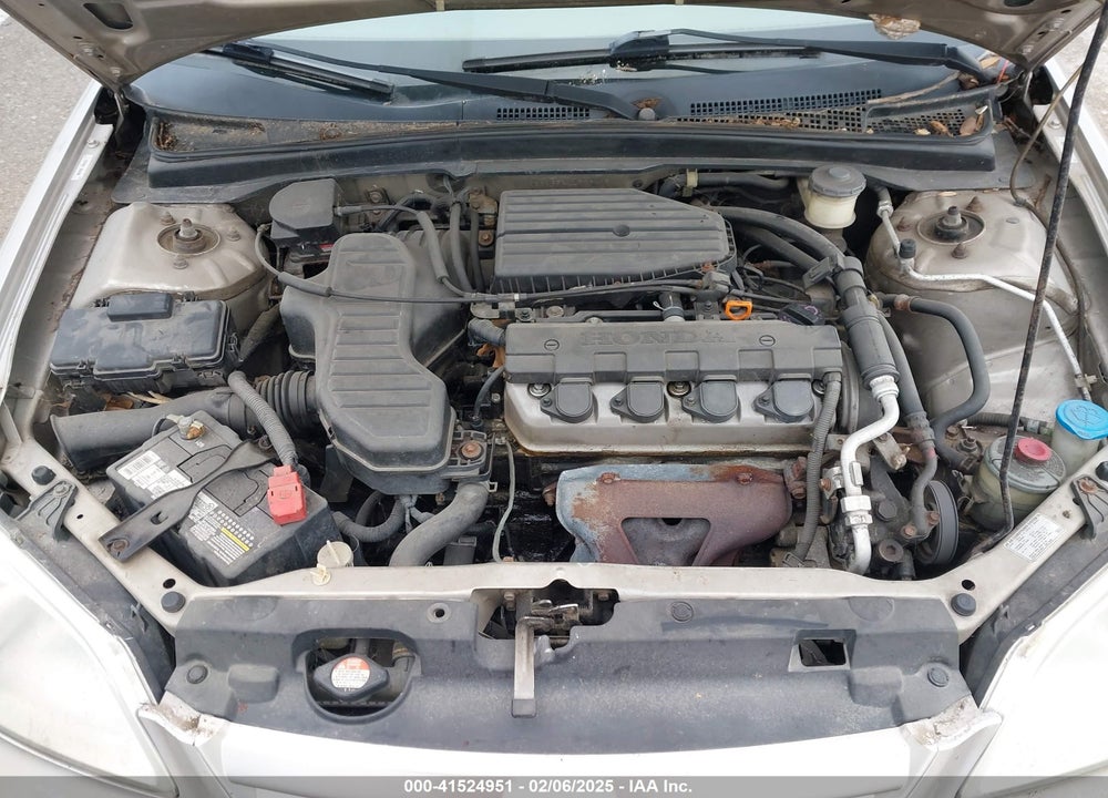 2001 HONDA CIVIC LX VIN: 1HGES165X1L013445