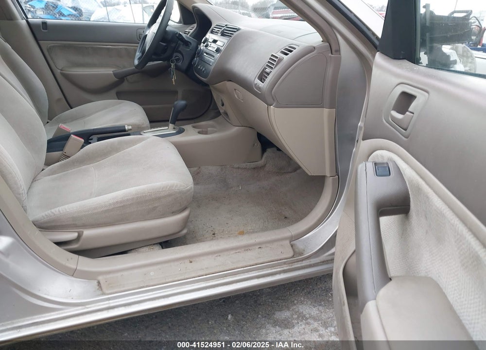 2001 HONDA CIVIC LX VIN: 1HGES165X1L013445
