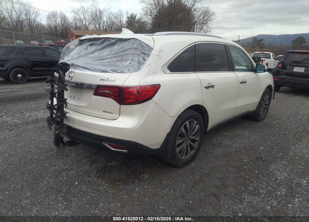 2014 ACURA MDX TECHNOLOGY PKG W/ENTERTAINMENT PKG VIN: 5FRYD4H65EB026396