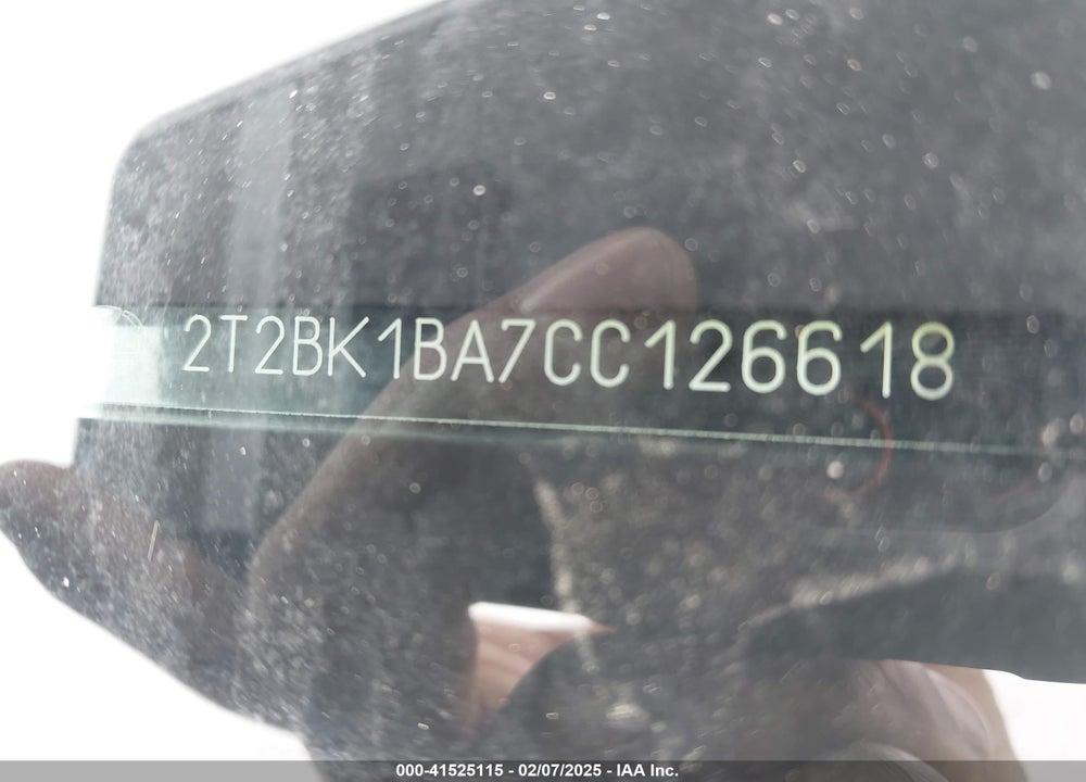 2012 LEXUS RX 350 VIN: 2T2BK1BA7CC126618