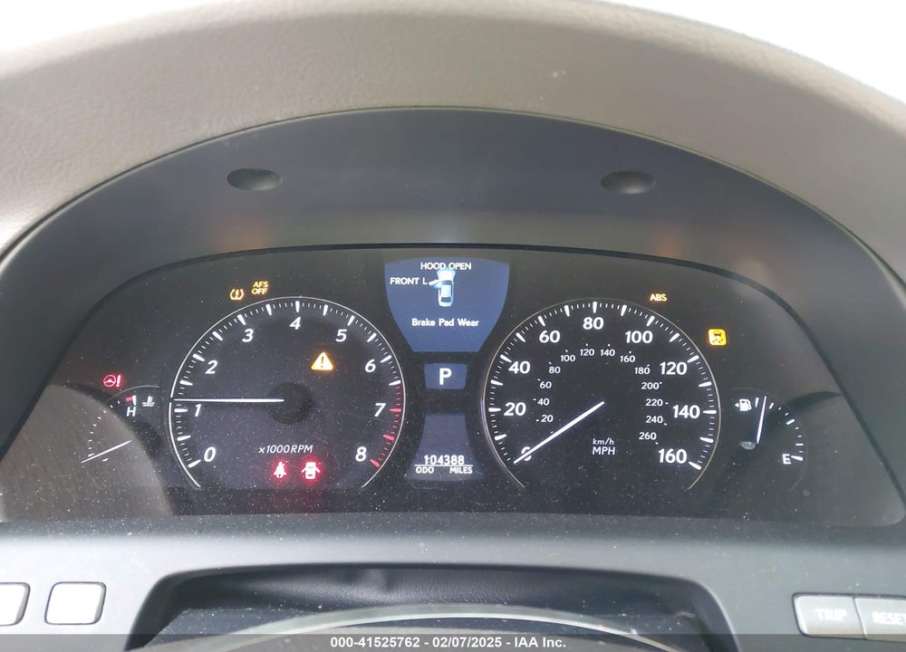 2011 LEXUS LS 460 VIN: JTHCL5EF9B5010030