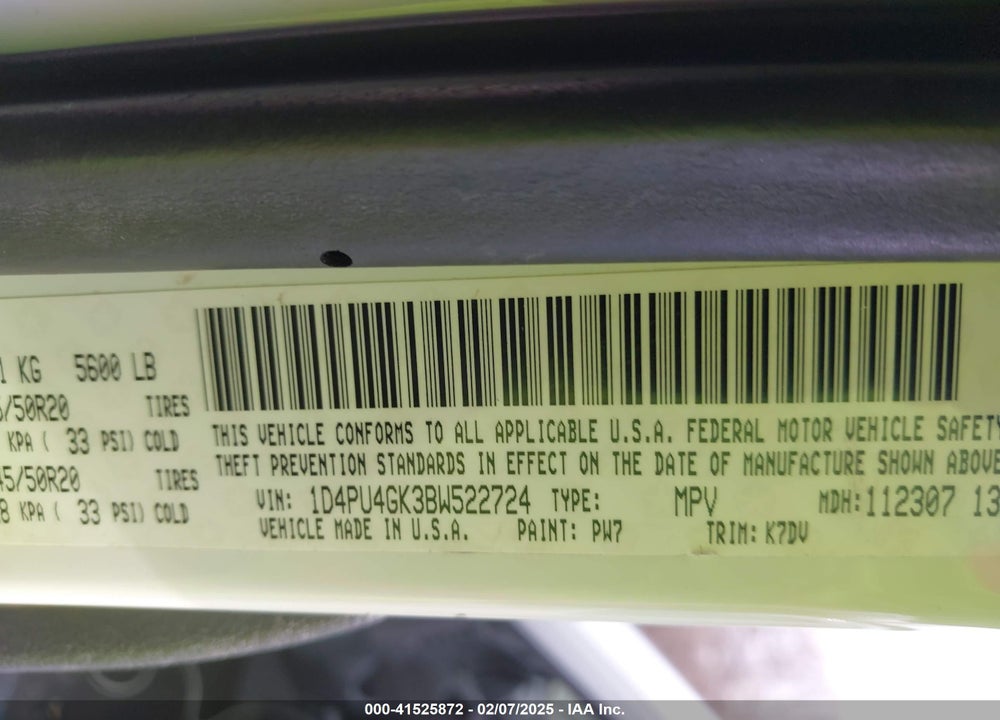 2011 DODGE NITRO HEAT VIN: 1D4PU4GK3BW522724
