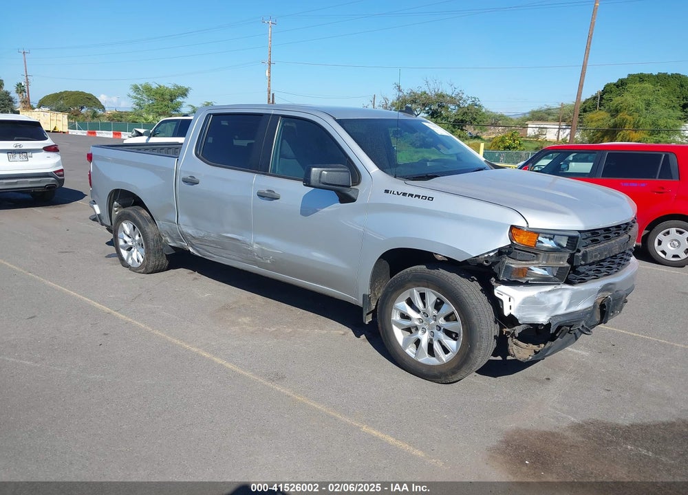2021 CHEVROLET SILVERADO 1500 2WD SHORT BED CUSTOM VIN: 3GCPWBEK8MG241888