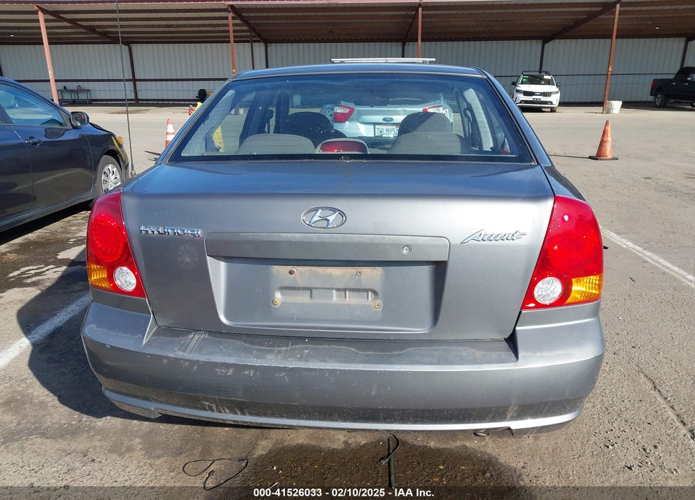 2004 HYUNDAI ACCENT GL VIN: KMHCG45C04U531177
