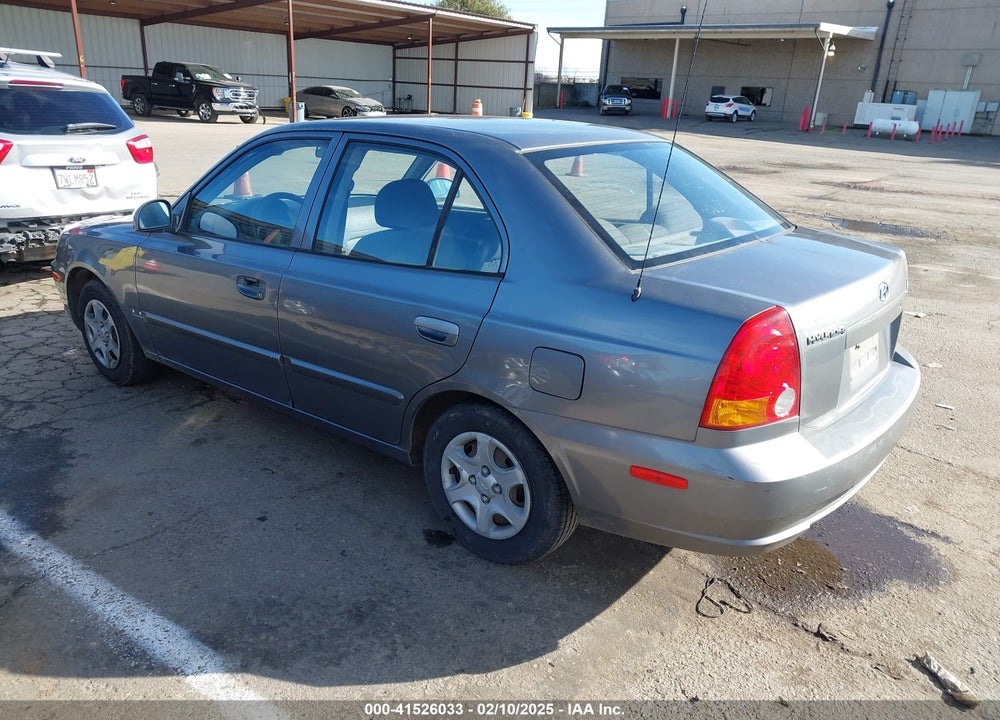 2004 HYUNDAI ACCENT GL VIN: KMHCG45C04U531177