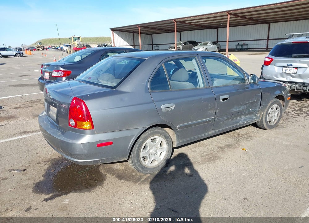 2004 HYUNDAI ACCENT GL VIN: KMHCG45C04U531177