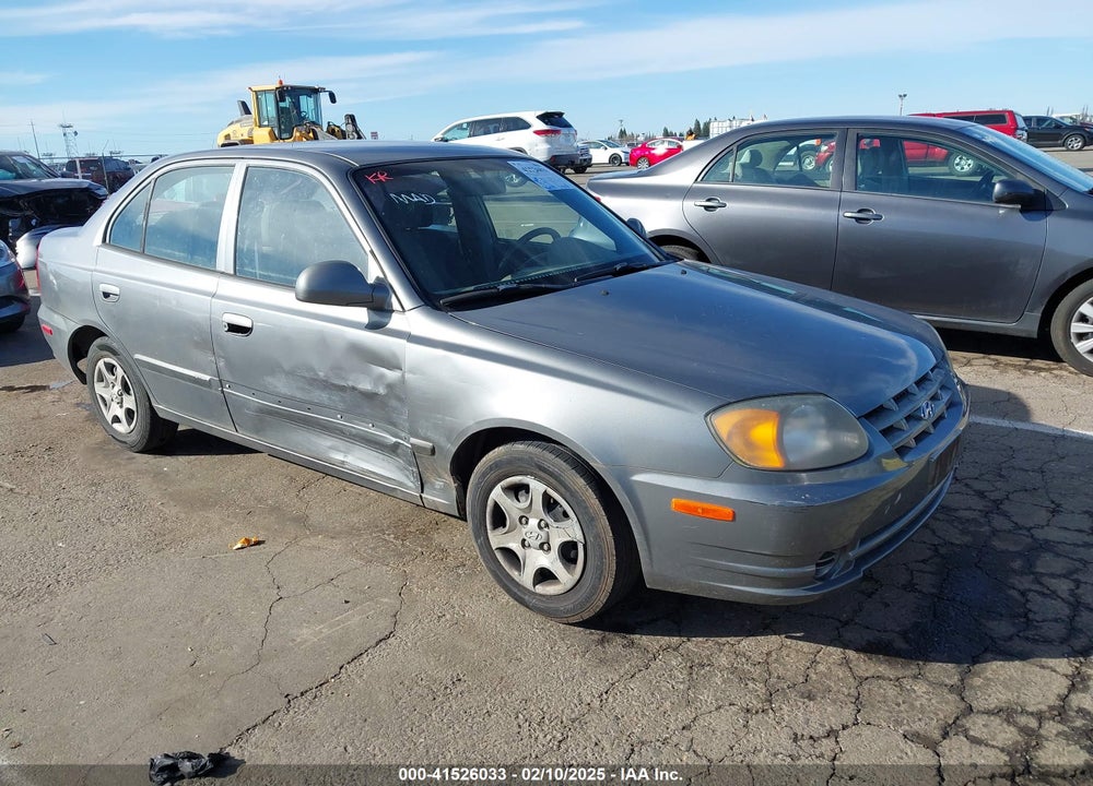 2004 HYUNDAI ACCENT GL VIN: KMHCG45C04U531177