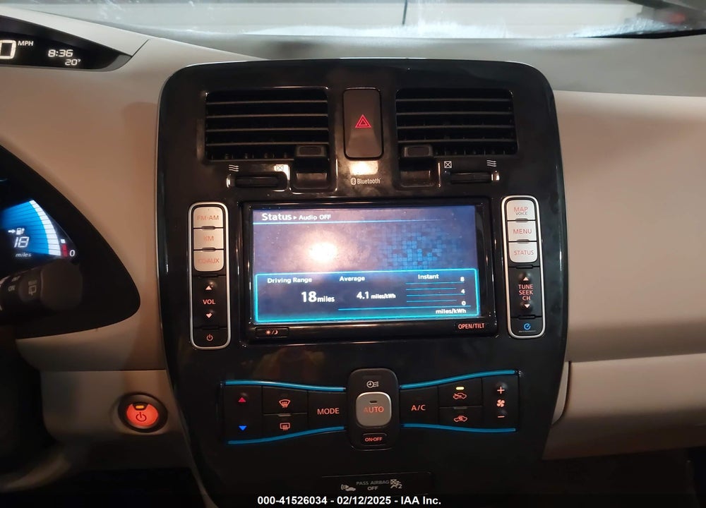 2012 NISSAN LEAF SV VIN: JN1AZ0CP6CT022125