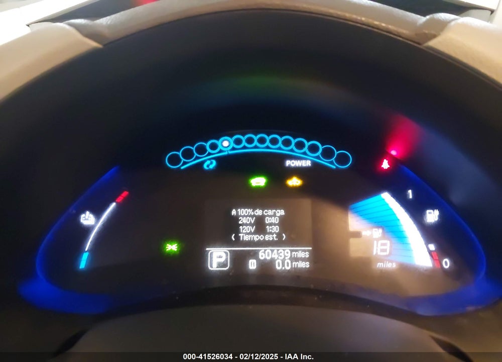 2012 NISSAN LEAF SV VIN: JN1AZ0CP6CT022125