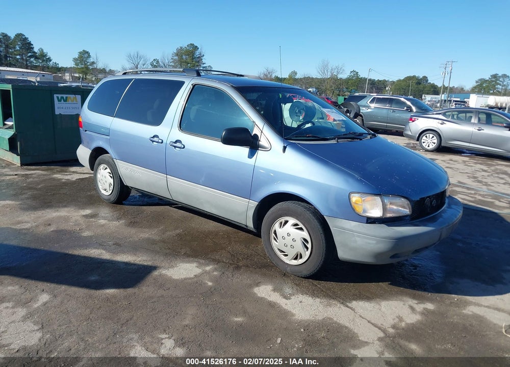 2000 TOYOTA SIENNA VIN: 4T3ZF13C0YU242330