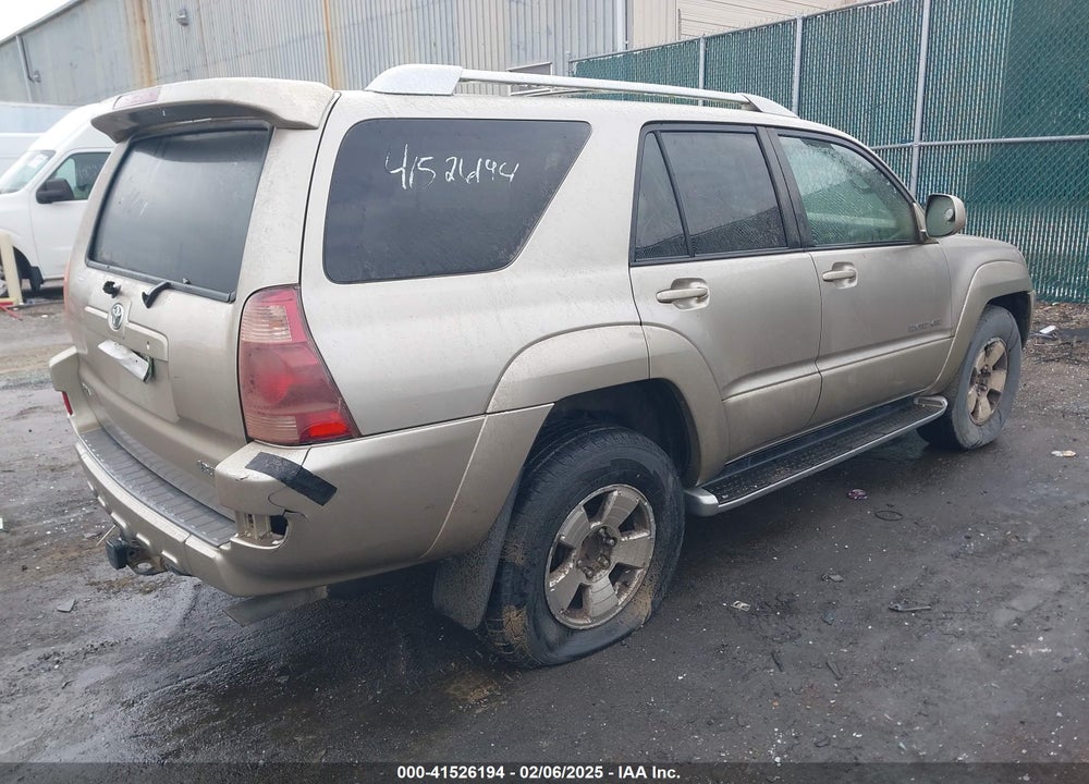 2003 TOYOTA 4RUNNER LIMITED V8 VIN: JTEBT17R630026810