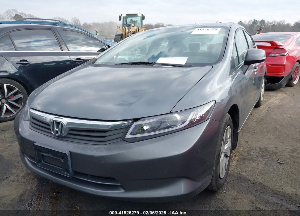 2012 HONDA CIVIC LX VIN: 19XFB2F57CE109361