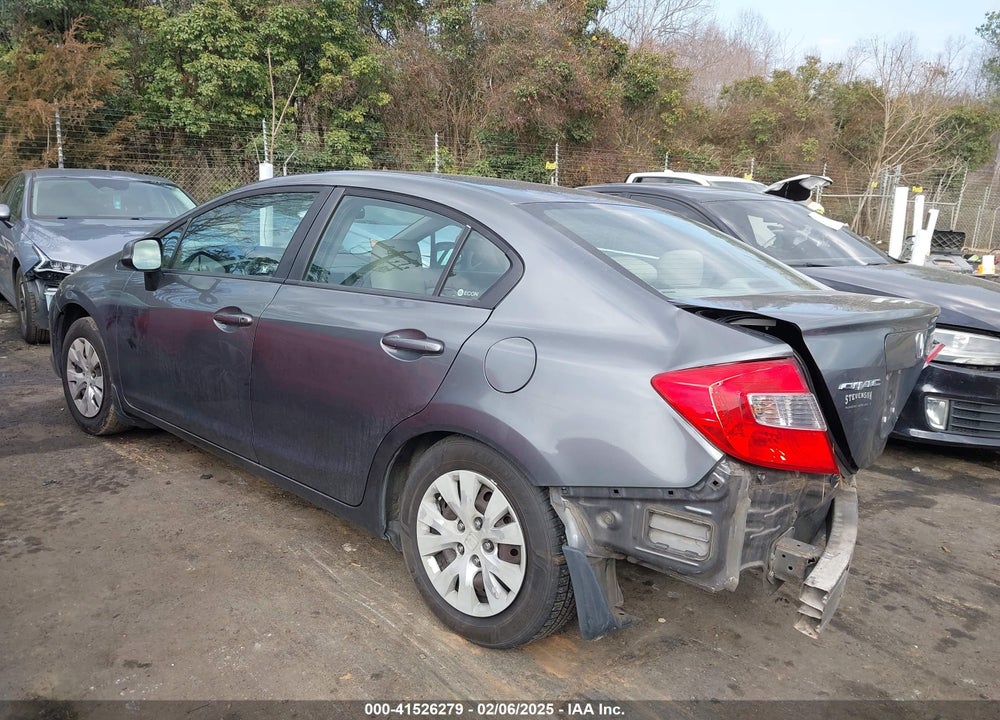 2012 HONDA CIVIC LX VIN: 19XFB2F57CE109361