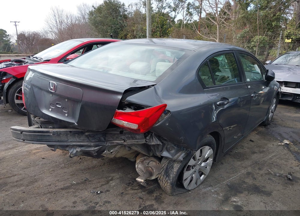 2012 HONDA CIVIC LX VIN: 19XFB2F57CE109361