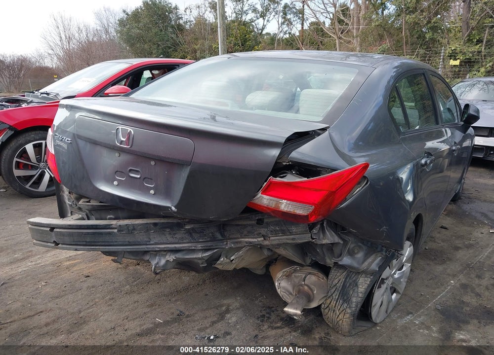 2012 HONDA CIVIC LX VIN: 19XFB2F57CE109361
